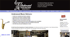 Desktop Screenshot of garyunderwoodmusic.com
