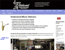 Tablet Screenshot of garyunderwoodmusic.com
